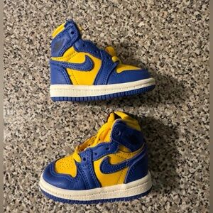 Nike Air Jordan 1 Retro High OG TD Yellow FD2598-700 Toddler Size 2C